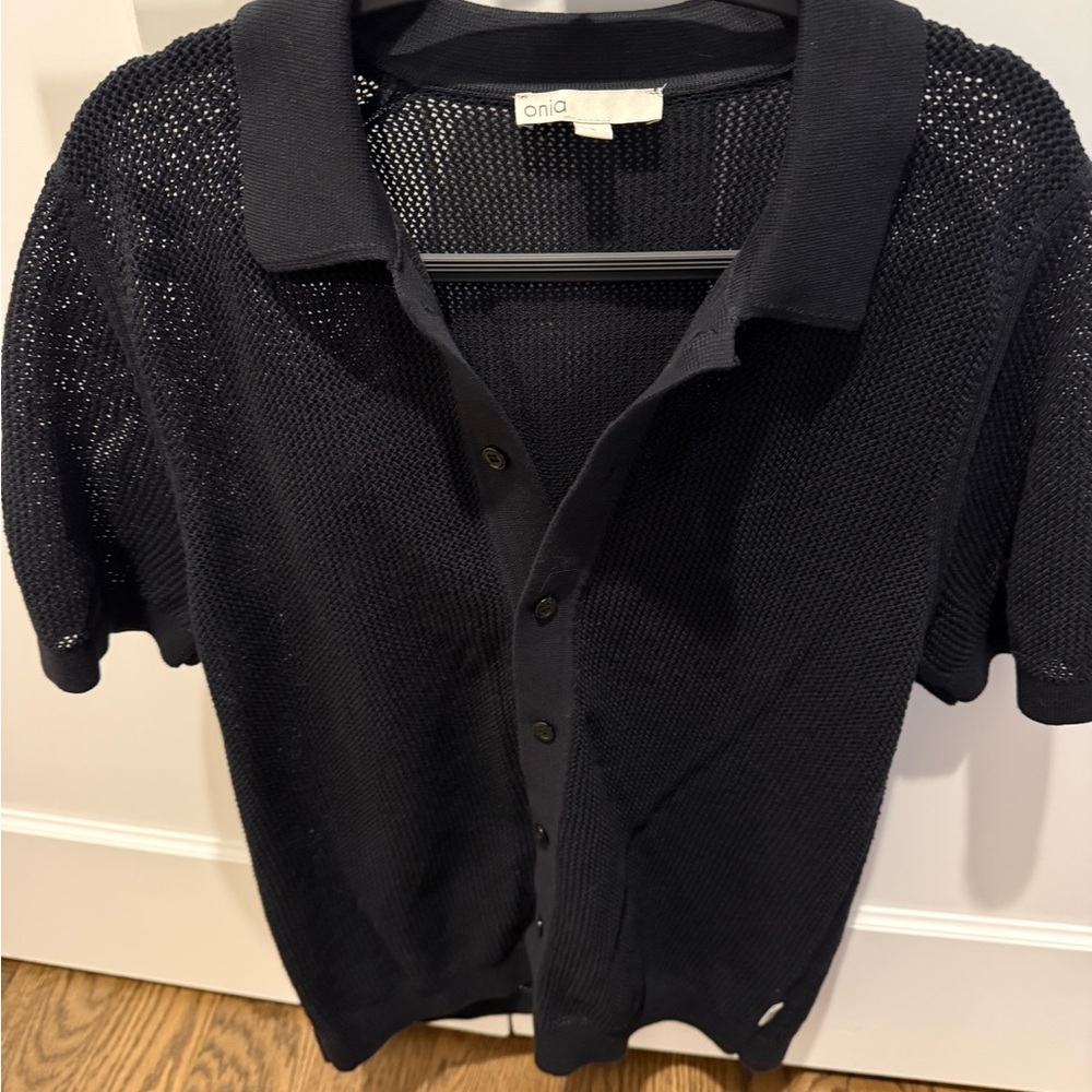 Onia Black Knit Top